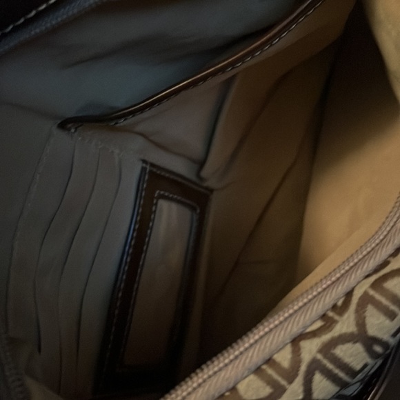 Gianni Bernini Monogram Canvas Shoulder Bag - Picture 4 of 4